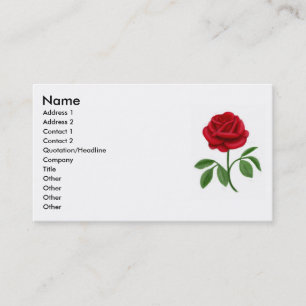 Red Rose Profile Card