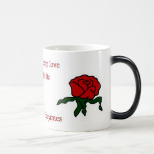 Red Rose Quote Morphing Coffee Mug
