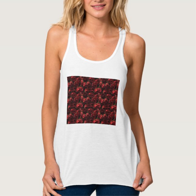 Red Rose Racerback Top (Front)