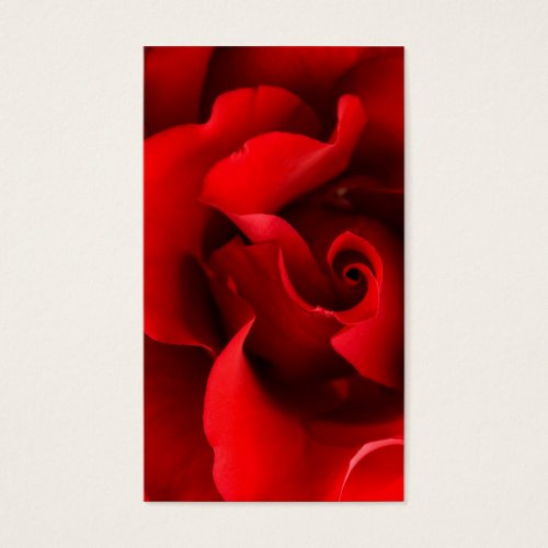 Red Rose - Roses Customized Template Business Cards