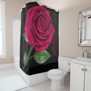 Red Rose Shower Curtain