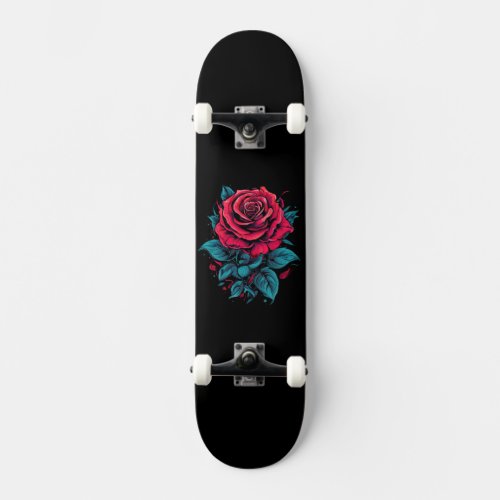 Red Rose Skateboard