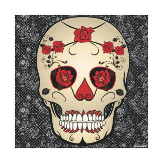 day of the dead wrapped canvas prints | zazzle day of the dead wrapped canvas prints | zazzle