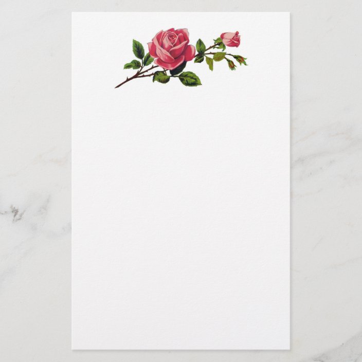 Red Rose Stationery