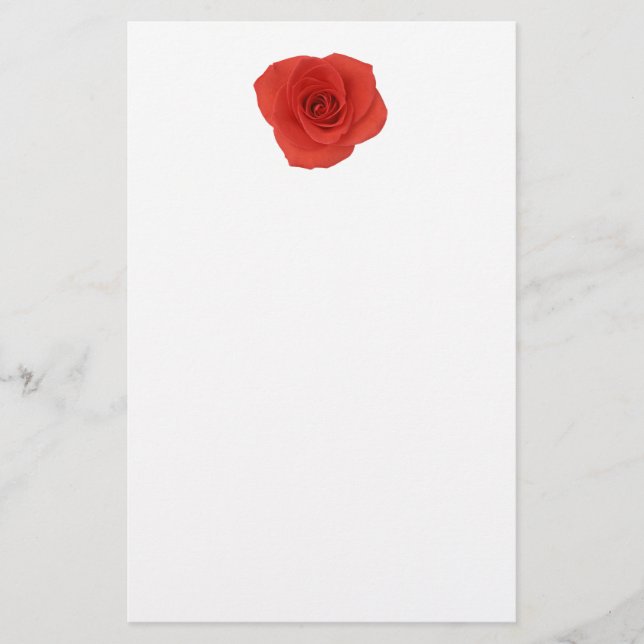 Red Rose Stationery (Front)