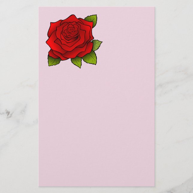 RED ROSE STATIONERY (Front)