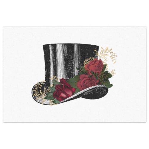 Red Rose Steampunk Series Design 2 Tissue Paper