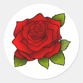 Red Rose Sticker