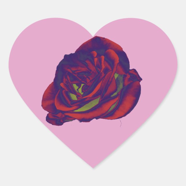 Red Rose Sticker (Front)