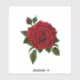 Red Rose Stickers | Zazzle