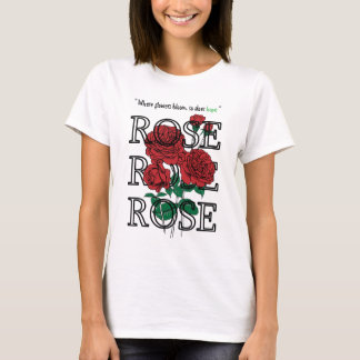 Red Rose T-shirt | Flower T-shirt | Hope Rose