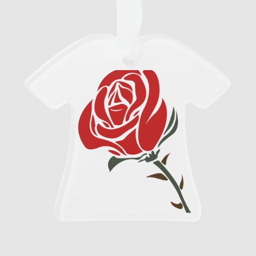 Red Rose T_Shirt Ornament
