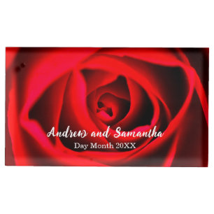 Red Rose Table card holder