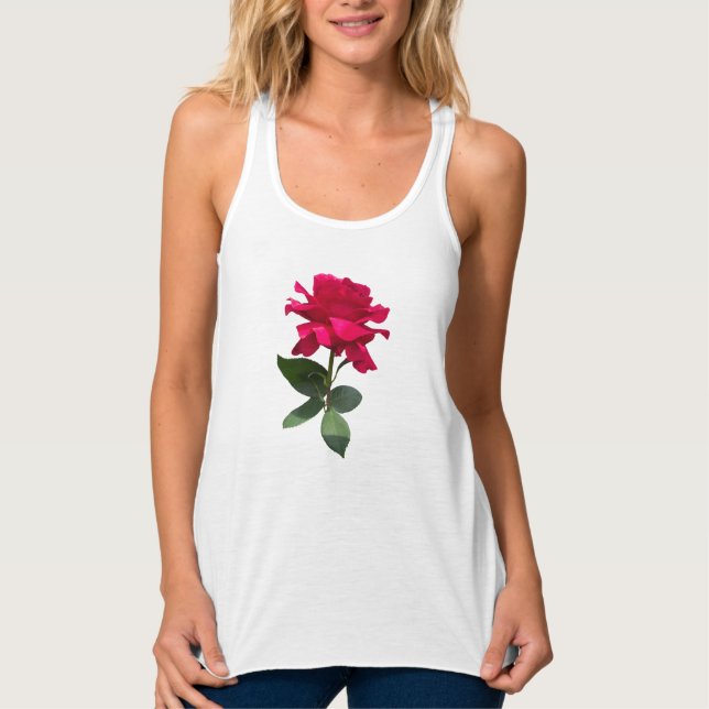 Red rose tank top (Front)
