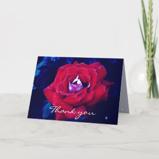 Red Rose - Thank You Card