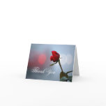 Red Rose Thank You Cards