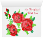 Red Rose Thank You Cards (Inside Horizontal (Bottom))