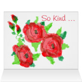 Red Rose Thank You Cards (Inside Horizontal (Top))