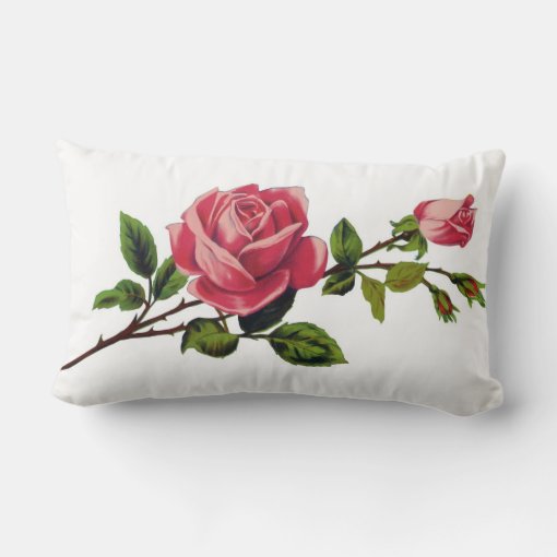 Red Rose Throw Pillow Zazzle