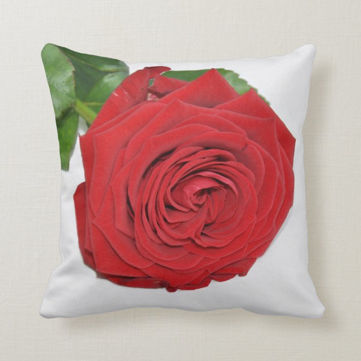 Red Rose Throw Pillow