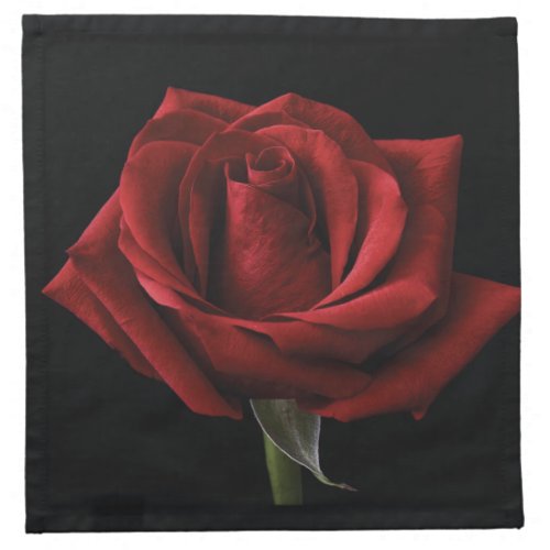 Red rose throw pillow cloth napkin