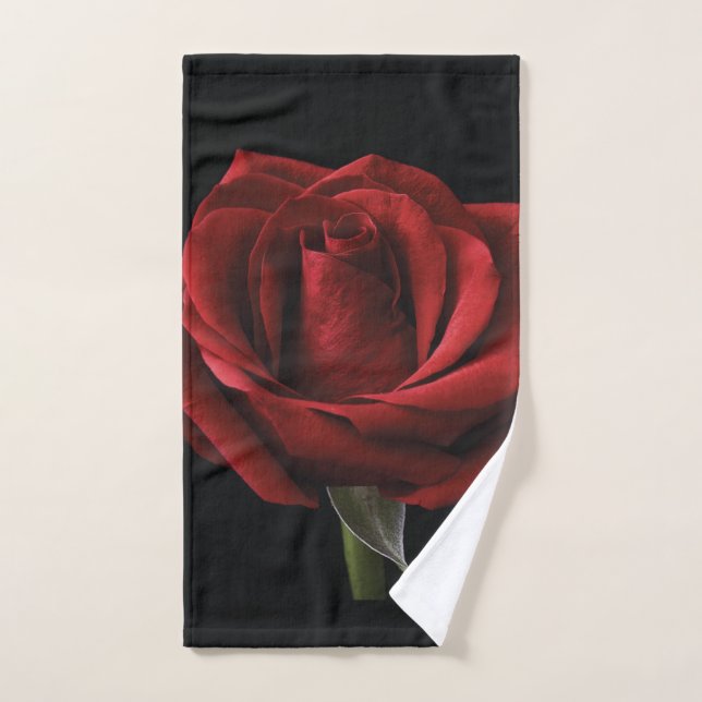 Red rose throw pillow hand towel  (Hand Towel)