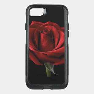 Red rose throw pillow OtterBox commuter iPhone SE/8/7 case
