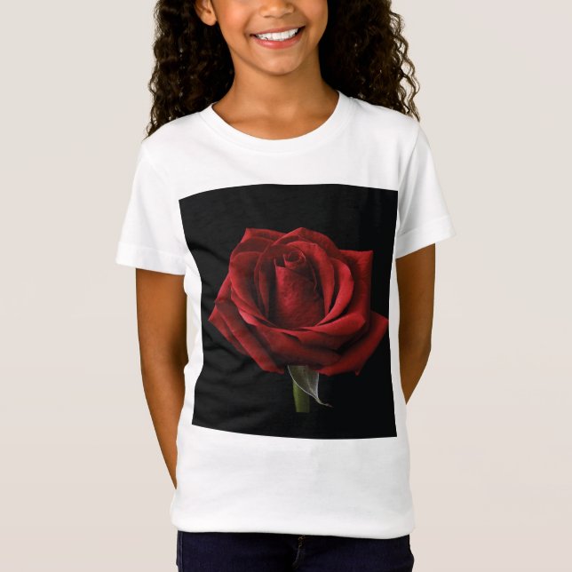 Red rose throw pillow T-Shirt (Front)