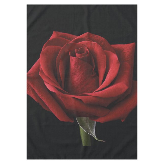 Red rose throw pillow tablecloth (Front)