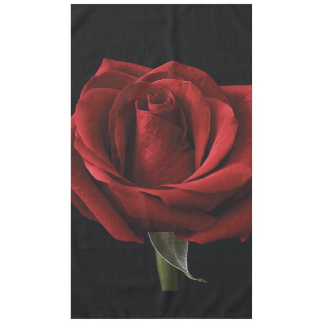 Red rose throw pillow tablecloth (Front)