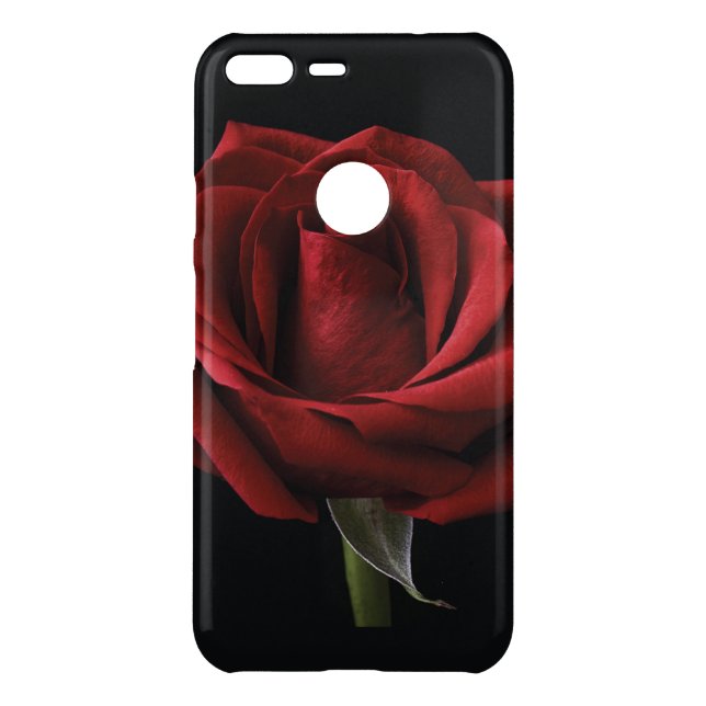 Red rose throw pillow uncommon google pixel XL case (Back)