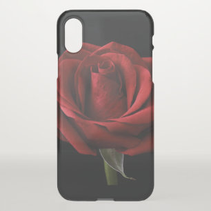 Red rose throw pillow iPhone XS case