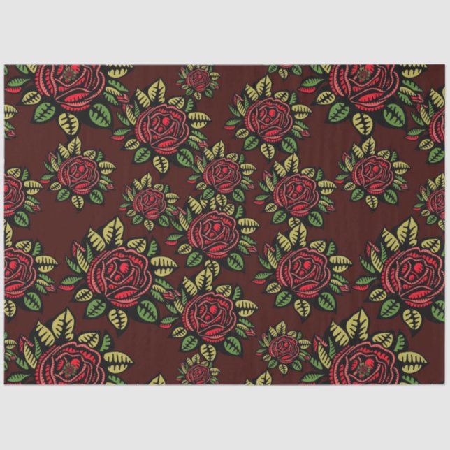 red rose tissue paper (Front)