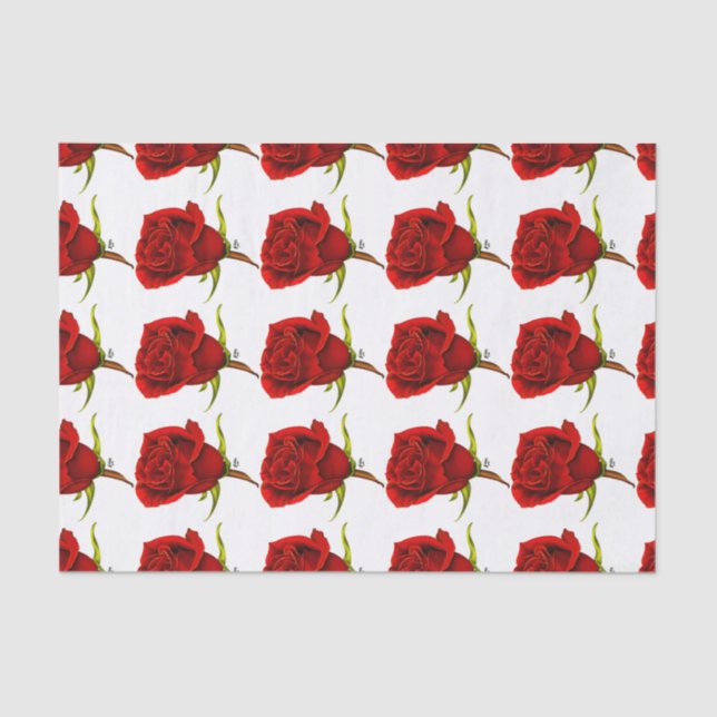 Red Rose Tissue Paper (Front)