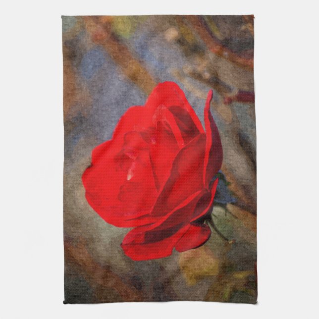 Red Rose Towel (Vertical)