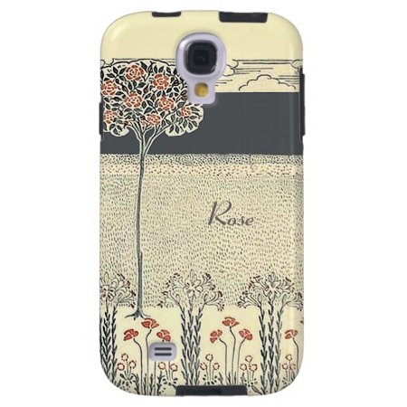 Red Rose Tree And Garden Vintage Galaxy S4 Galaxy S4 Case
