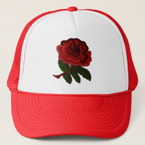 RED ROSE TRUCKER HAT