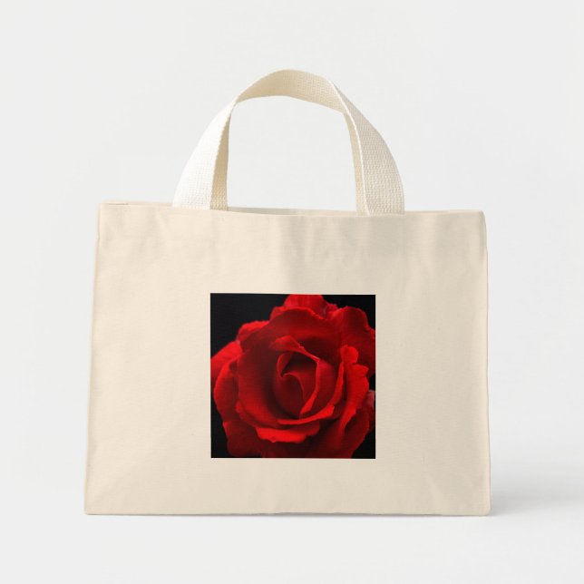 Red Rose ttcna Mini Tote Bag (Front)