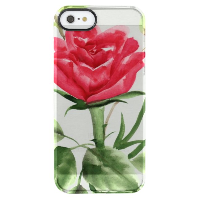Red Rose Uncommon iPhone Case (Back)
