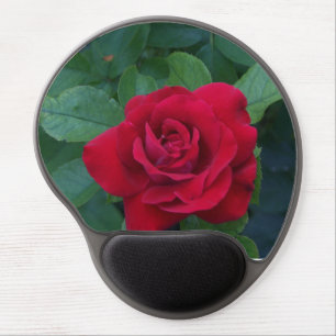Red Rose Up Close Gel Mouse Pad