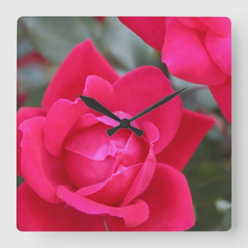 RED ROSE Wall CLOCK