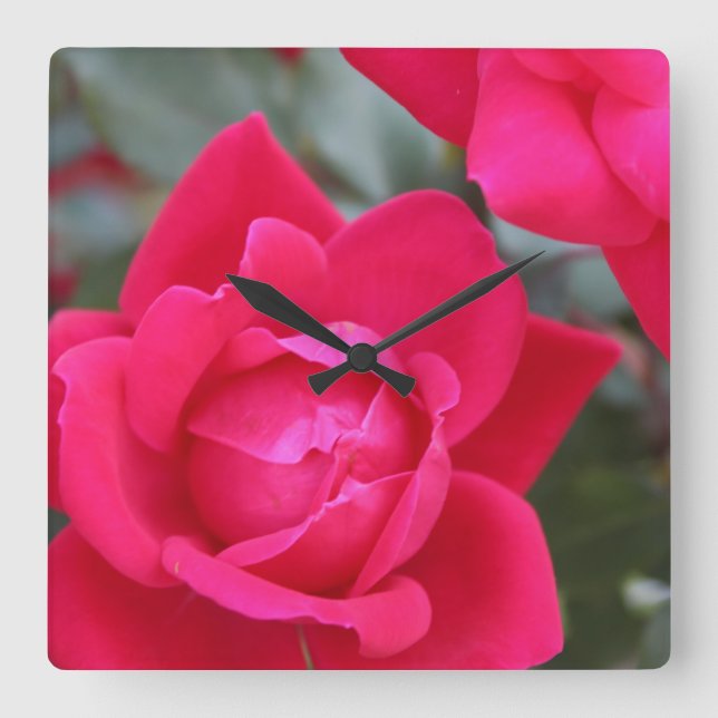 RED ROSE Wall CLOCK (Front)