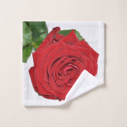 Red Rose Wash Cloth