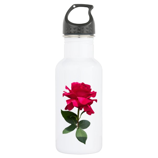 Red rose water bottle (Front)