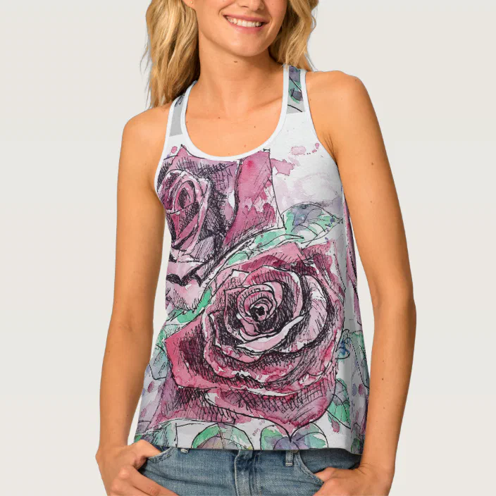 Floral singlet top Clearance