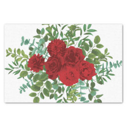 Red Rose Wedding Elegant Classic Tissue Paper