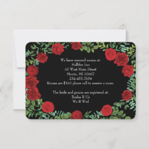 Red Rose Wedding Invitation