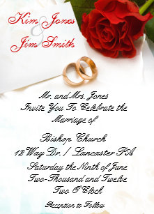 Red Rose Wedding Invitations Zazzle Red Rose Wedding Invitations
