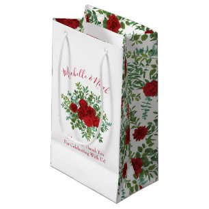 Red Rose Wedding Small Gift Bag