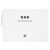 Red rose, West Lafayette, Indiana Cards (Back Horizontal)